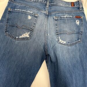 7 For All Mankind Relaxed Blue Jeans